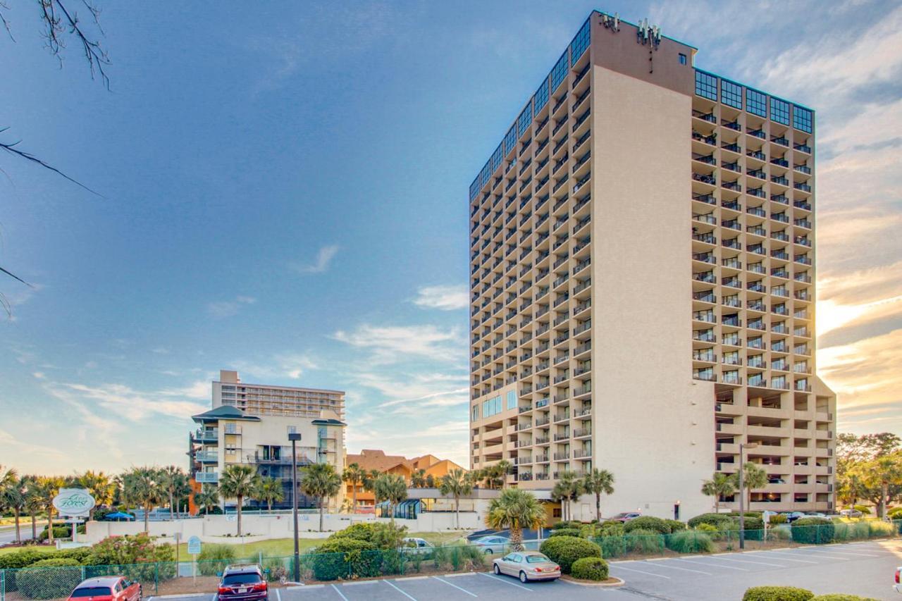 Lively Views From The Balcony At Ocean Forest Plaza マートルビーチ エクステリア 写真
